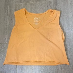Orange Crop V-Neck Tank